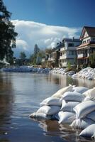 flood in the city photo