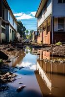 flood in the city photo