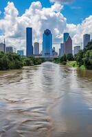 flood in the city photo