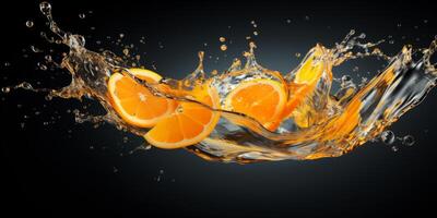 splash of orange juice photo