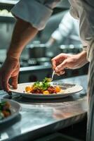 man cooking in the kitchen photo