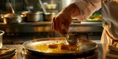 man cooking in the kitchen photo