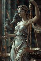 Themis is Goddess of Justice and law photo