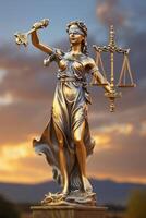 Themis is Goddess of Justice and law photo