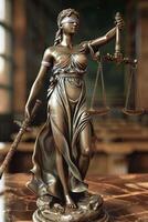 Themis is Goddess of Justice and law photo