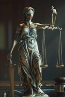 Themis is Goddess of Justice and law photo