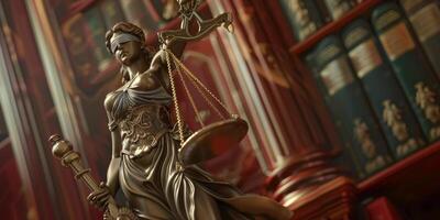 Themis is Goddess of Justice and law photo