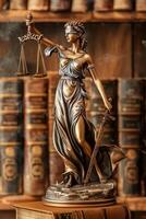 Themis is Goddess of Justice and law photo