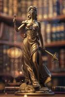 Themis is Goddess of Justice and law photo