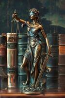 Themis is Goddess of Justice and law photo