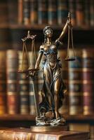 Themis is Goddess of Justice and law photo