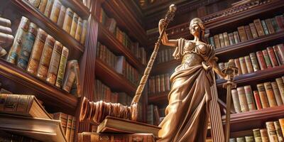 Themis is Goddess of Justice and law photo