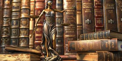 Themis is Goddess of Justice and law photo