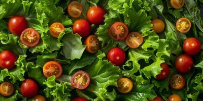 ensalada de vegetales frescos foto