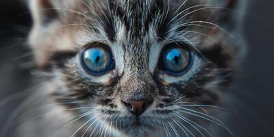 white fluffy kitten photo