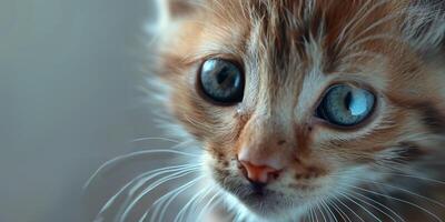 white fluffy kitten photo