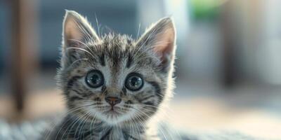 white fluffy kitten photo