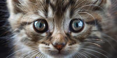 white fluffy kitten photo