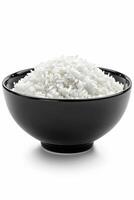 boiled rice with herbs photo