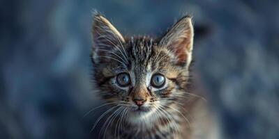 white fluffy kitten photo