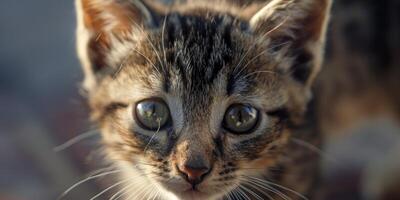 white fluffy kitten photo