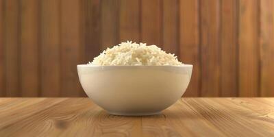 boiled rice with herbs photo