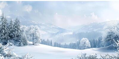 winter landscape snowdrifts photo