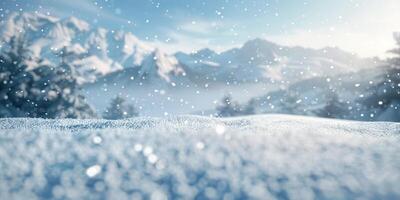 winter landscape snowdrifts photo