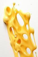 delicious melting cheese with holes photo