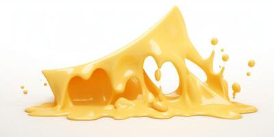 delicious melting cheese with holes photo