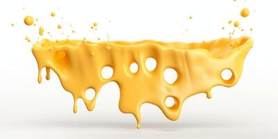 delicious melting cheese with holes photo