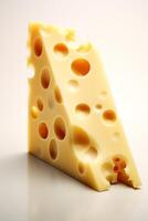 delicious melting cheese with holes photo