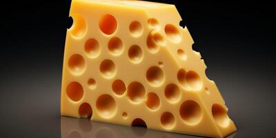 delicious melting cheese with holes photo