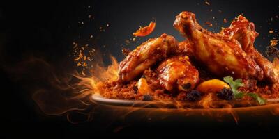 wings in spicy sauce photo