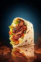 delicious shawarma kebab photo