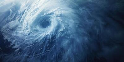 cyclone view from Earth orbit photo