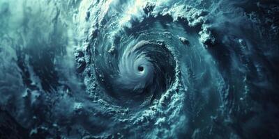 cyclone view from Earth orbit photo