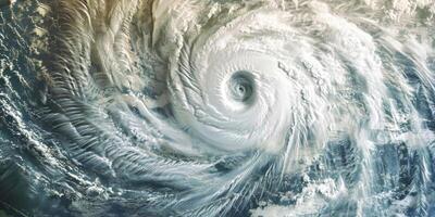 cyclone view from Earth orbit photo