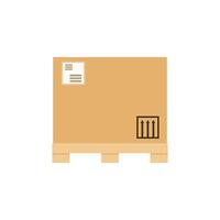 Isolated packing crate illustration graphic icon symbol vector