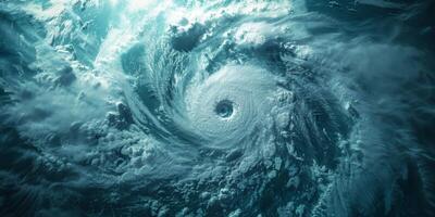 cyclone view from Earth orbit photo