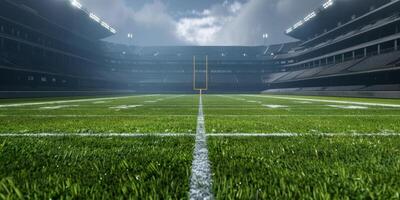 American football players on the field photo