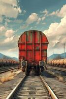 freight train cargo delivery photo