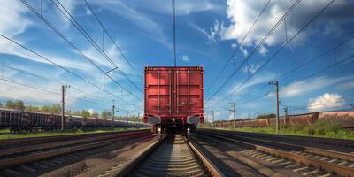 freight train cargo delivery photo