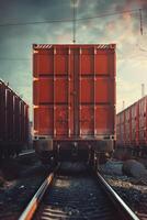 freight train cargo delivery photo