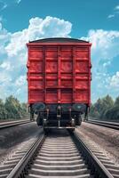 freight train cargo delivery photo