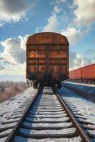 freight train cargo delivery photo