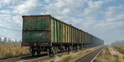 freight train cargo delivery photo