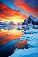 Antarctic sea iceberg photo