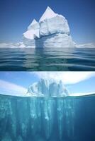 antártico mar iceberg foto