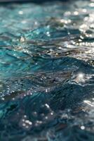 water in the pool close-up photo